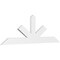 Ekena Millwork Saratoga Architectural Grade PVC Gable Bracket, 84"W x 28"H x 2"D x 6"F, 8/12 Pitch GBP084X28X0206SAR00 - alternate 1